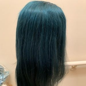 Olive Green Human Hair Wig